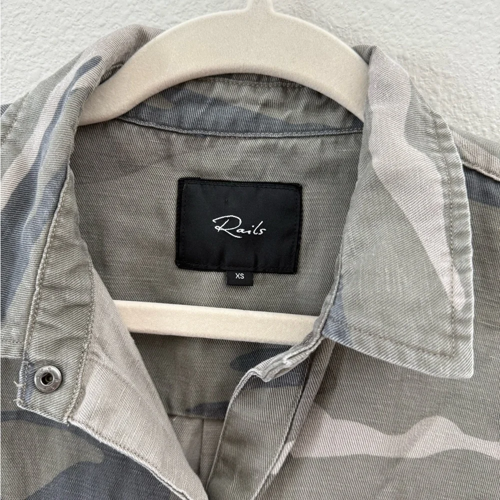 Rails Marcel Embroidered Camo Shirt - Picture 6 of 8